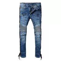 balmain jeans slim nouveaux styles trouser legs lace